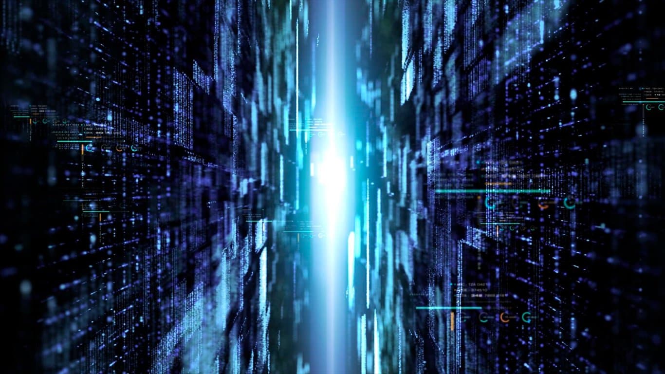 Abstract futuristic image depicting the evolution of serverless computing, cloud functions, and data streams.