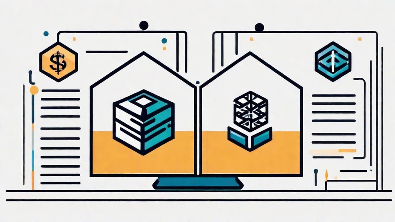 Comparison concept showing logos for cloud platforms AWS, Azure, and Google Cloud (GCP).