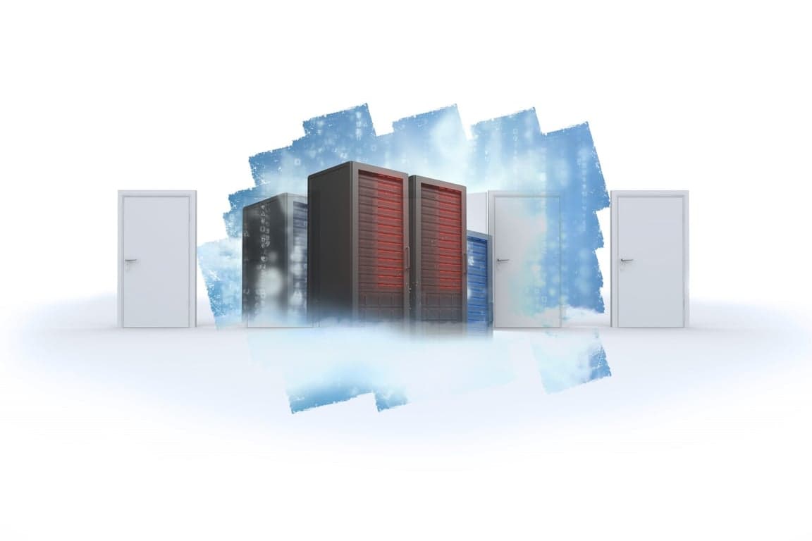 Conceptual image comparing serverless cloud computing platforms like AWS, Azure, and Google Cloud.