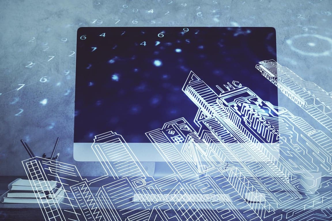 Futuristic digital interface displaying interconnected networks, symbolizing the evolution of Site Reliability Engineering.