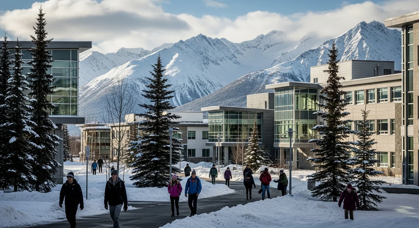 Alaska university campus representing computer science education