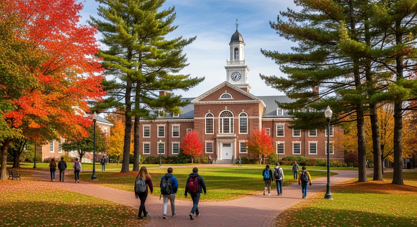 Maine university campus representing computer science education